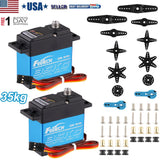 2Pcs Waterproof 35kg Metal Gear Digital Servo HIGH TORQUE & SPEED RC Car Servo