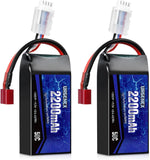 3S Lipo Battery 2200mAh 11.1V 50C High Discharge Rate Shorty Pack RC Battery