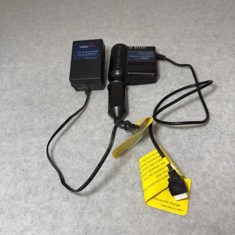 HobbyZone 3S Li-Po Lipo DC RC Battery Balancing Charger HBZ1003 With Adapter Converter