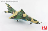 Green and tan 1/72 scale MIG-21MF model airplane with Egyptian markings