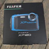 Fujifilm FinePix XP120 16.4MP Underwater Waterproof Digital Camera Scuba Blue +