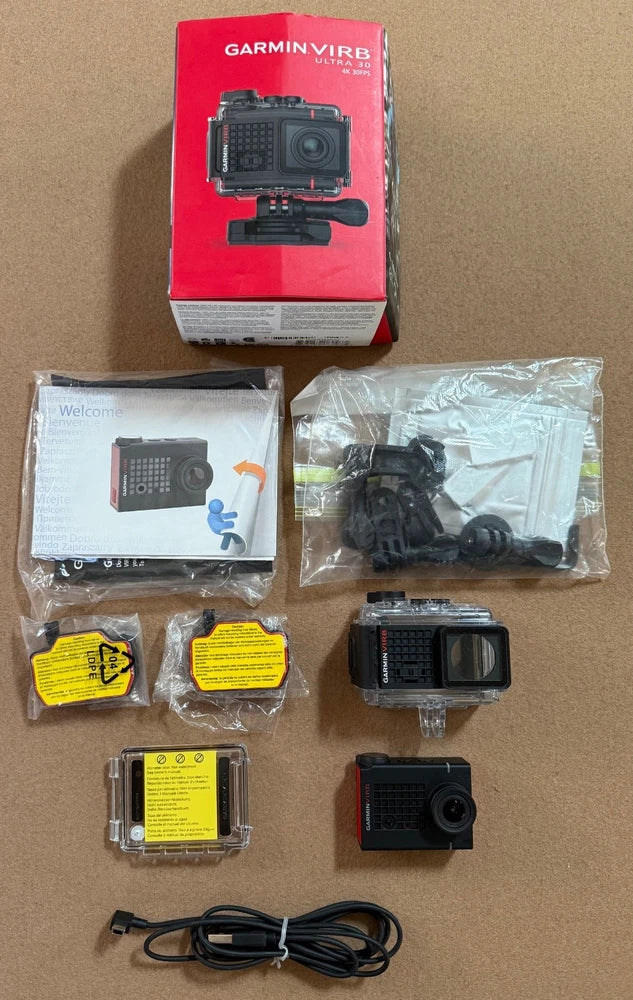 GARMIN VIRB ULTRA 30 ACTION CAMERA Water Proof House with EXTRAS