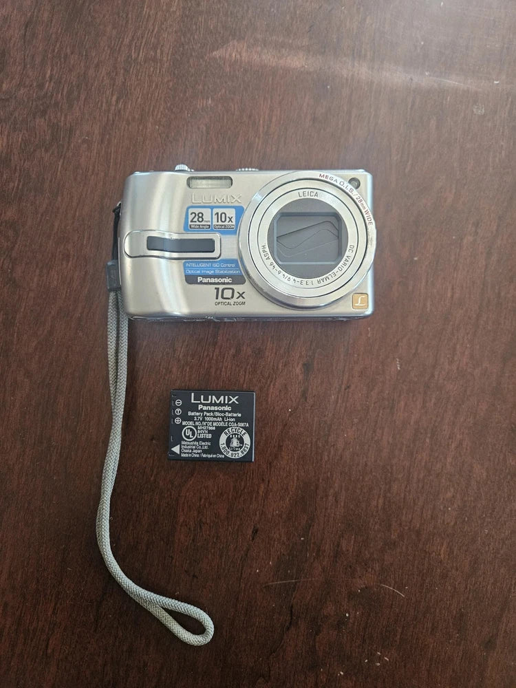 Panasonic Lumix DMC-TZ3 Digital Camera Leica 10x Zoom  Battery No Charger As Is