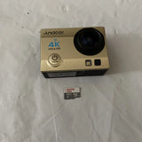 Andoer 4K WiFi Sports Action Camera Gray with 128gb SD Card