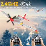 VOLANTEX P51D Mustang 2.4G 4CH Fighter 400mm RC Airplanes 6-Axis Gyro Aerobatic