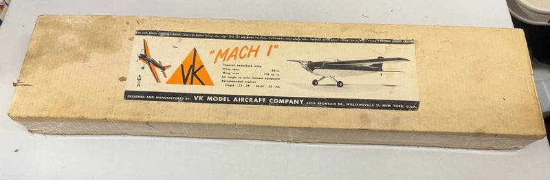 VK Mach 1 ?C 68?? Wingspan Airplane RARE Vintage RC Sport Aerobatic Aircraft Kit