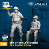 Set of figures FPV drone Crew Scale Figure Model 1:35 Spalah SP26335