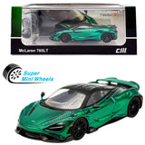 CM Model 1:64 McLaren 765LT ¨C Chrome Green Full Carbon- Limited Edition