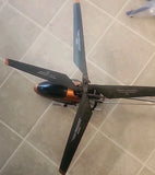 RC Helicopter  Hi-Speed  VOLITATION Metal Frame Need Tlc 2 Feet Long Dual Motors