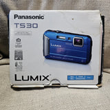 Panasonic LUMIX DMC-TS30 16.1MP Digital Camera - Blue, Complete Working