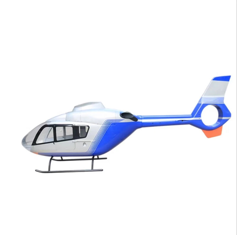 Roban 800size EC-135 T2 police DE blue RC Helicopter scale Fuselage ARF Version
