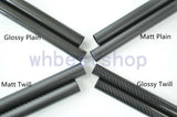 3K Carbon Fiber Tube 11mm 12mm 13mm 14mm 15mm 16mm 17mm 18mm 19mm 20mm x 500mm