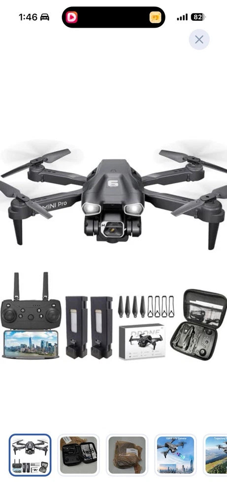 MINI Pro 1080p HD FPV Camera Drone Ready to Fly Wide Angle Remote & App Control
