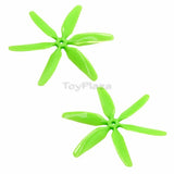 5x4 6-bladed Propeller Green 10 pairs CW CCW for RC Drone Quadcopter Multirotor