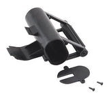 Battery tray mounting bracket kit, black plastic, with screws and wheelie bar parts