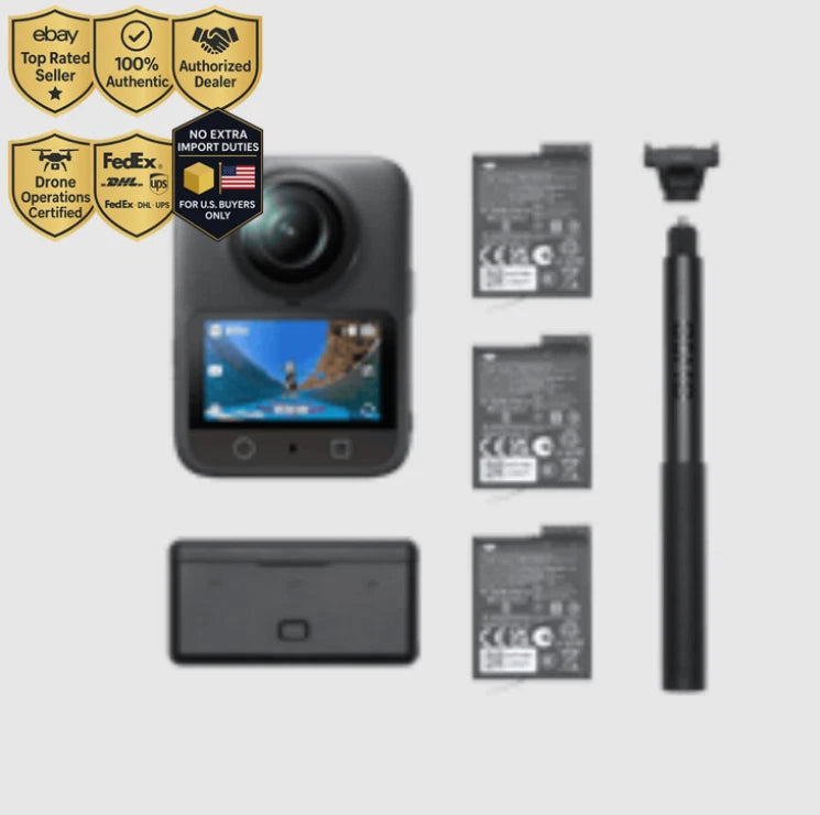 DJI Osmo 360 Adventure Combo 8K 120MP 10Bit +3 Batteries