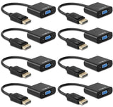 Display Port to VGA Adapter,8 Pack Gold-Plated DisplayPort DP to VGA Converte...