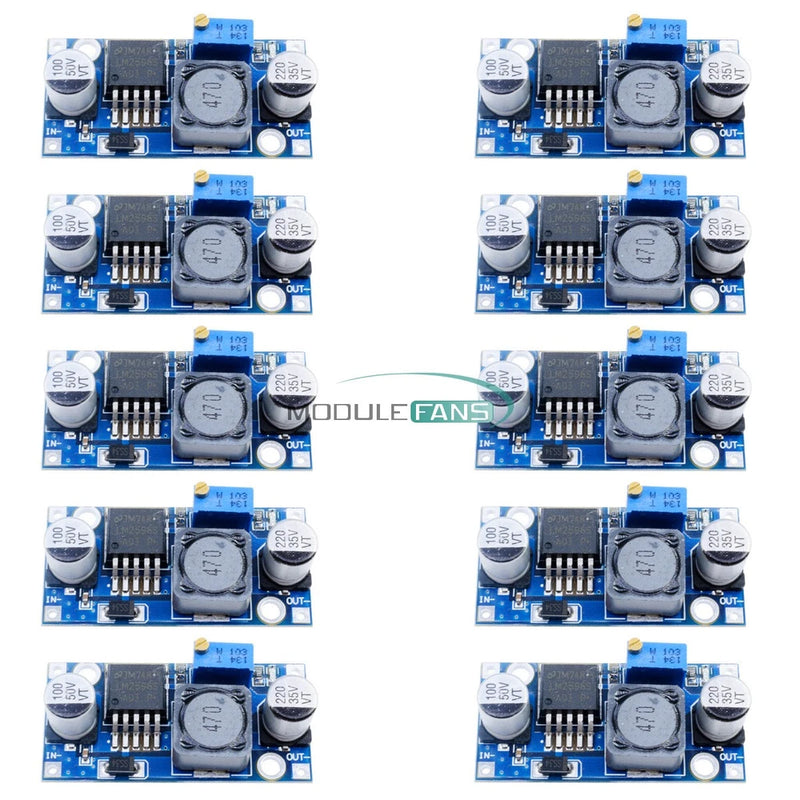 10PCS LM2596 DC-DC adjustable power step-down module Supply Converter Module