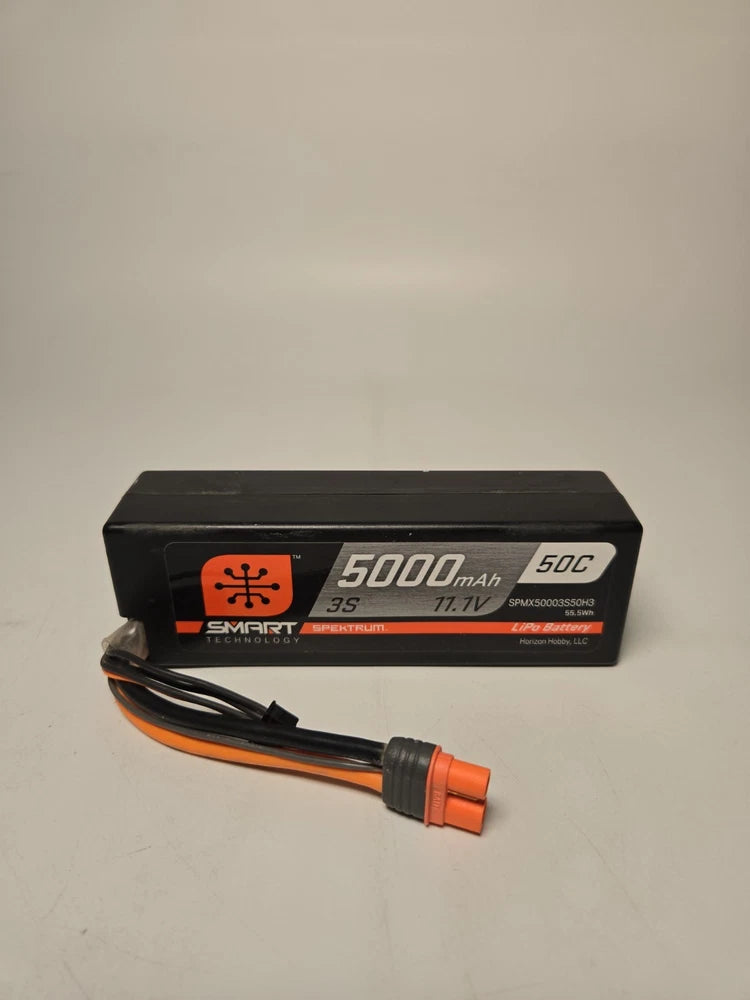 Spektrum 11.1V 5000mAh 3S 50C Smart LiPo IC5 Battery