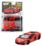 Mini GT 1:64 Lamborghini Revuelto Arancio Dac Lucido Diecast Model Car MGT00774