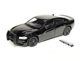2016 Dodge Charger R/T Police Pursuit Black Diecast 1:24 Scale Model 24079BKPOL