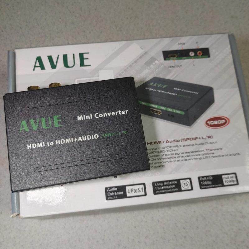 AVUE HDMI-A011 HDMI Converter Audio SPDIF L/R 1080P 2.0 5.1 Channel Input Output