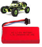 1Pack 7.4V 2800mAh Lipo Battery SM-4P Plug for Udi902 Udi002 Hq961 Hq96 Rc Boats