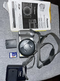 Panasonic Lumix DMC-FZ4 Digital Camera W/ 2 Batteries, Charger, 512mb Card, Case