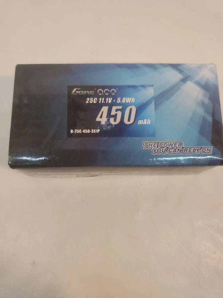 Gens ace 11.1V 450mAh 3S 25C LiPo Battery Pack with JST Plug for Blade... Battery