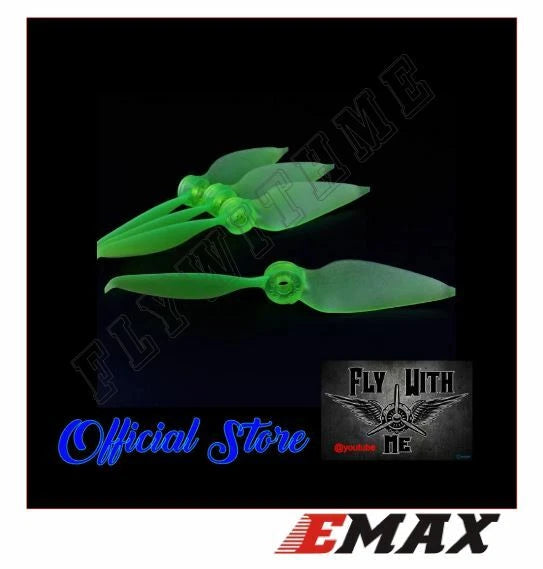 Emax AVAN S5 .75 5" Dual-Blade FPV Race Propeller Props (1 Set 4pcs) GREEN NEW