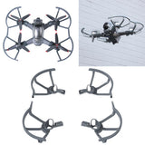 Dark gray propeller ring guard set with four arc guards for FPV quadcopter