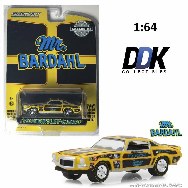 GREENLIGHT 29989 1970 CHEVROLET CAMARO "MR. BARDAHL" DIECAST MODEL CAR 1:64