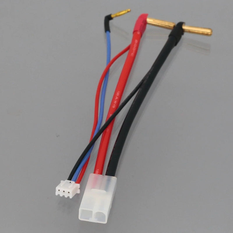 4mm Bullet Banana to Tamiya Male 2s JST-XH Balance Wire LiPo Hard case Battery