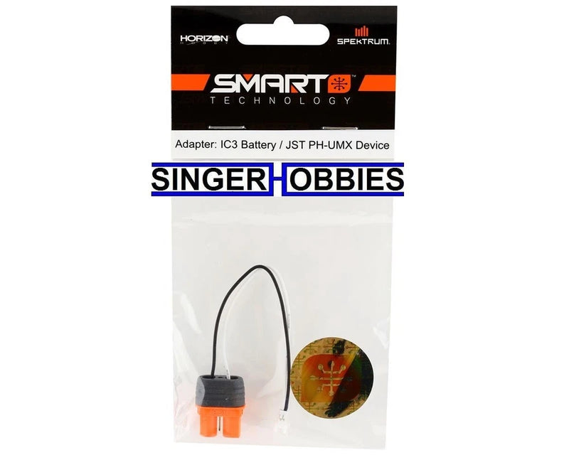 IC3 to JST-PH battery adapter with female connector and male JST-PH plug
