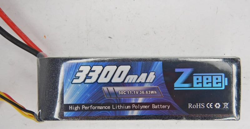 (1) 14.8V 4S Lipo Battery 50C 3300mAh Soft Case w/ XT60 Plug for RC Airplane Battery