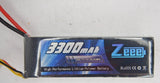 (1) 14.8V 4S Lipo Battery 50C 3300mAh Soft Case w/ XT60 Plug for RC Airplane Battery