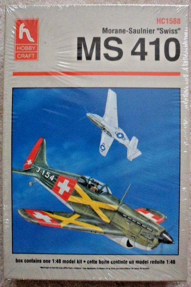 WWII Morane-Saulnier "Swiss", 1:48, Plastic Model Kit by Hobby Craft, New RARE