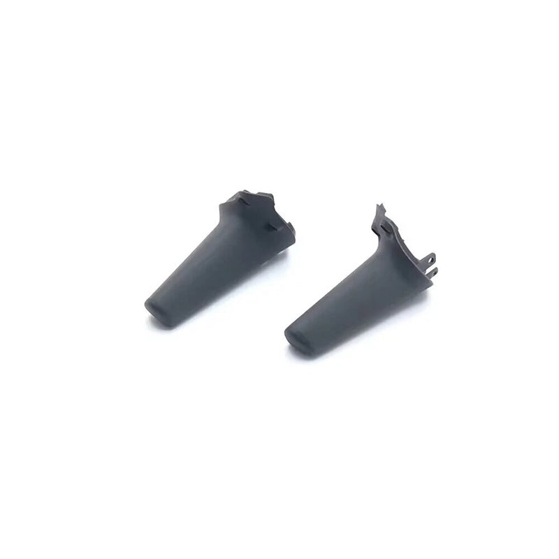 Drone arm stand accessory pair, dark plastic with mounting clips
