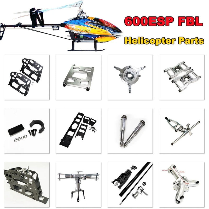 600 Main Frame Main Rotor Head Tail Rotor for Align 600 ESP FBL Helicopter Parts