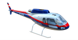 700 size AS350 Police Austria RC Helicopter Fuselage 700 Polizei V2 Version Kit