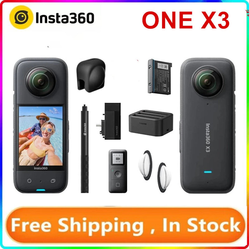 Insta360 ONE X3 360?? Action Camera 5.7K 10m Waterproof FlowState 1800mAh battery