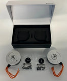 Set of 2 T-Motor MN705S motors with orange wires, accessories, open box
