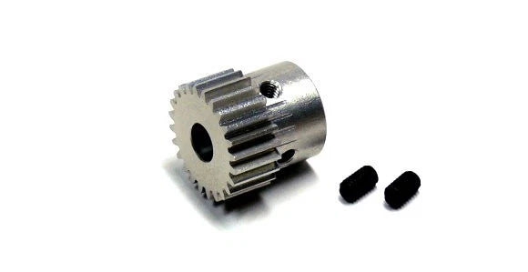 Metal 24-tooth pinion gear with two black drive pins