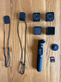 2x DJI Action 2 Cameras (Dual-Screen + Power Combo) w/ Case + 256GB SD