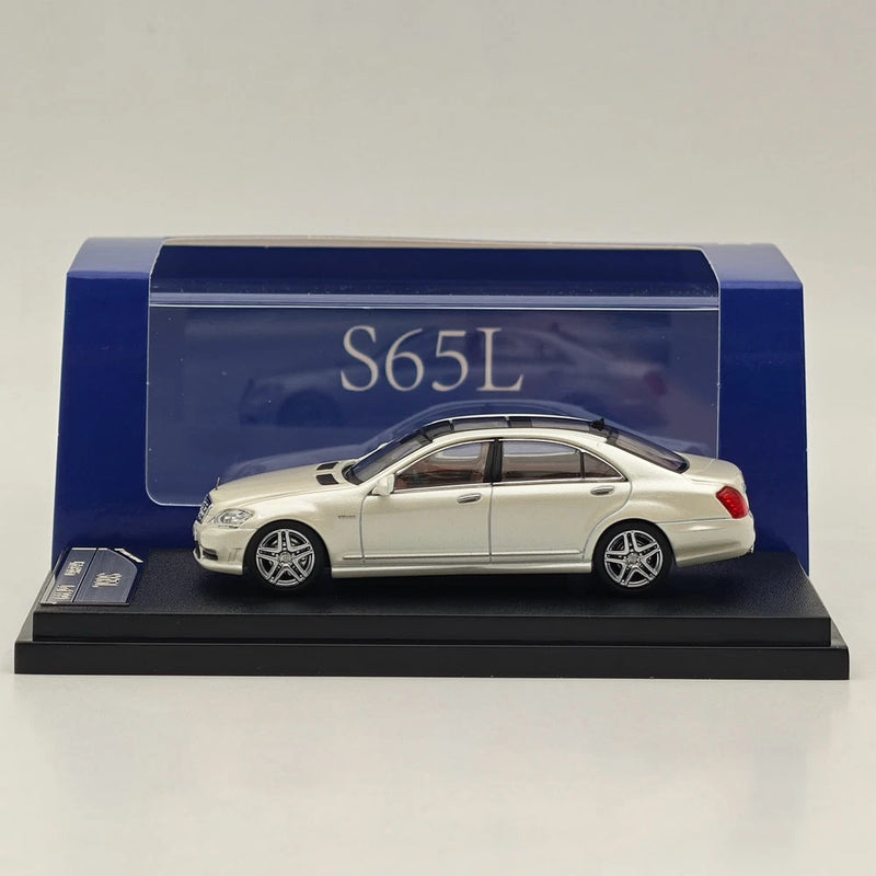 SW 1/64 S Class S65L V12 White Sedan Sports Diecast Models Car