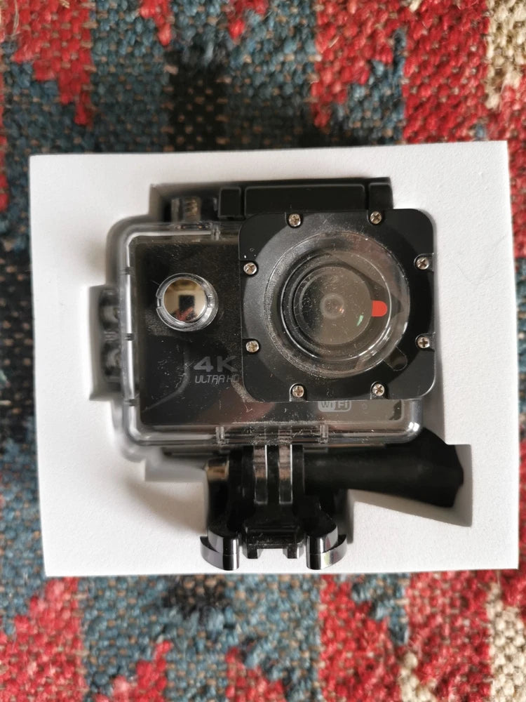 4K Ultra HD Action Camera with WiFi & Waterproof Case ?C New Open Box