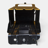 Black 12V battery tray cage holder bracket housing with mounting hardware