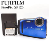 FUJIFILM FINEPIX XP120 Blue Compact Digital Camera Tested Working Japan