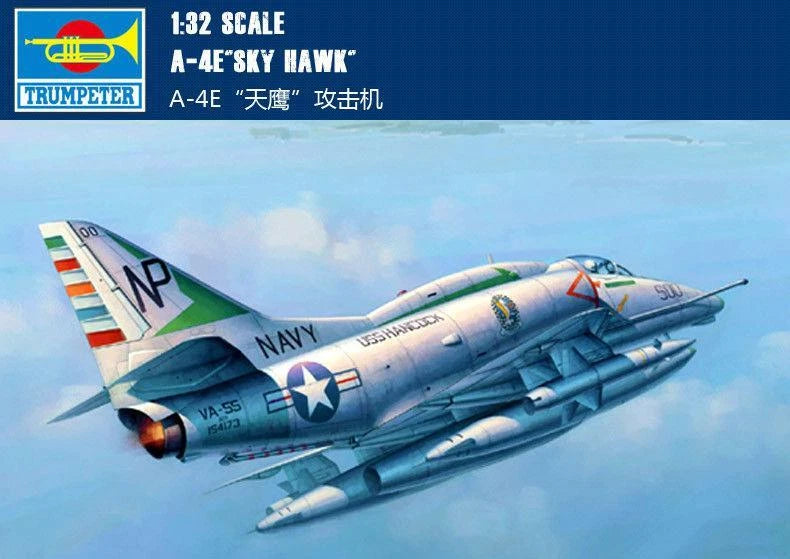 1/32 Trumpeter A-4E Skyhawk Attack Plane Fighter Airplane Static 02266 Model