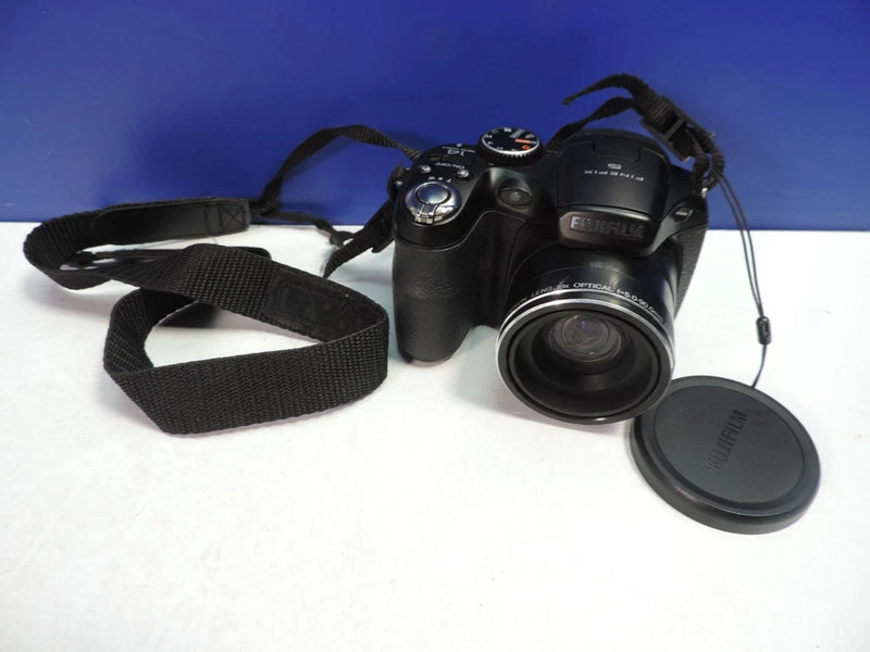 working FUJIFILM FINEPIX S SERIES S2980 DIGITAL BRIDGE CAMERA 14MP BLACK 18 ZOOM